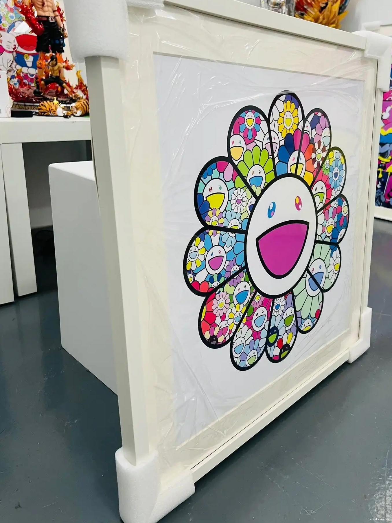 FRAME COLOR FLOWERS PASTEL MURAKAMI WALL 0701